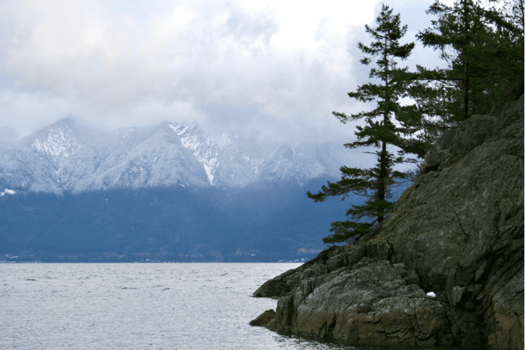 Rocky Mountains and lake of BC